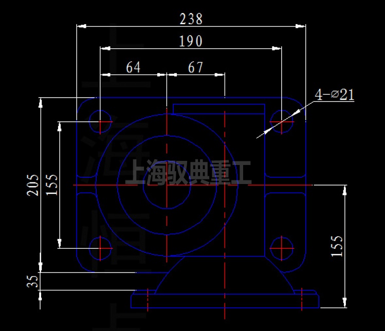 SWLD10T/15T絲桿升降機(jī)外型尺寸