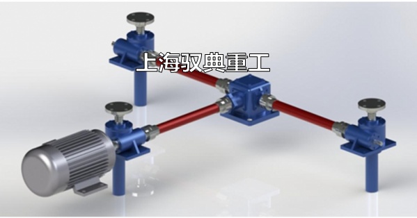 SWL絲桿升降機三臺聯動同步升降機構平臺圖片