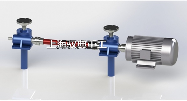 SWL絲桿升降機平臺，兩臺聯(lián)動布局圖